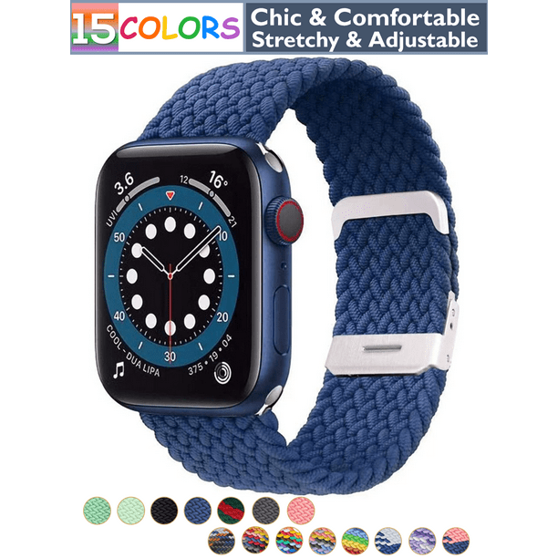 Blue Braided Stretchy Vegan Threads Band