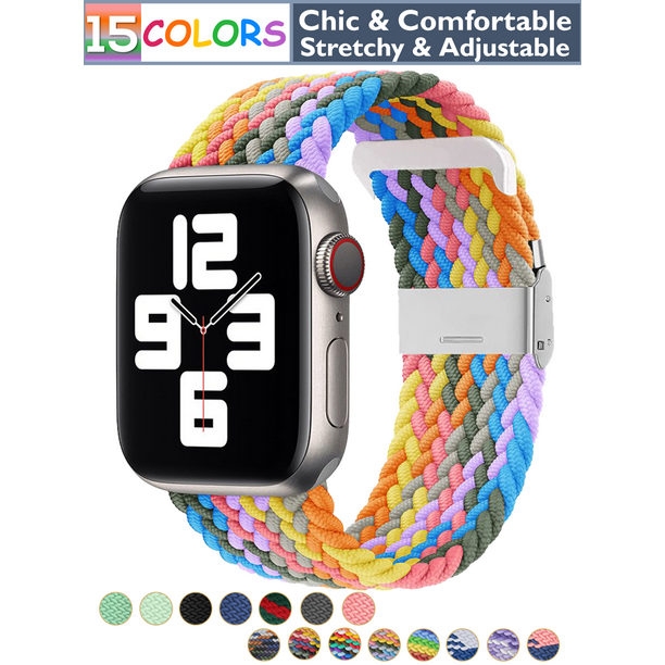 Light Colorful Braided Stretchy Vegan Threads Band