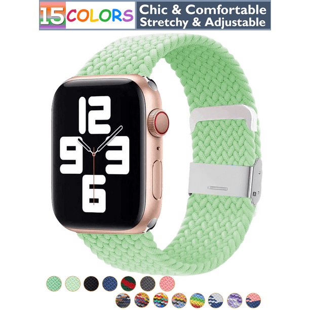 Mint Braided Stretchy Vegan Threads Band