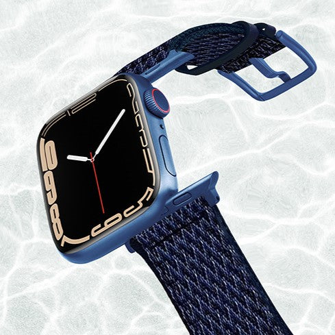 Recycled Plastic Black/Blue Band
