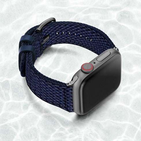 Recycled Plastic Black/Blue Band