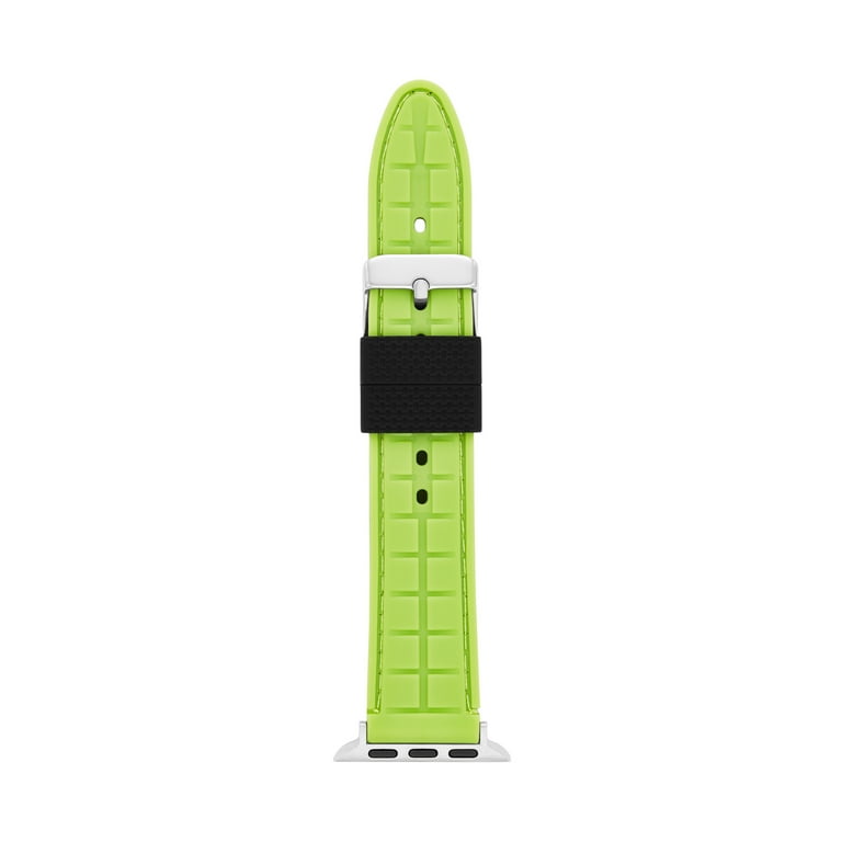 Reversible Black/Lime Green 38/40mm Brat Silicone Watch Band