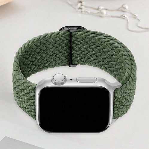 Gray, Black, Forest Green, Space Blue, Linen, Sand (Braided Bands 6 pack)