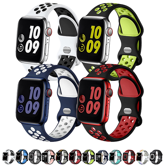 White/Black, Black/Lime, Space Blue/White, Black/Red Sport 4-Pack