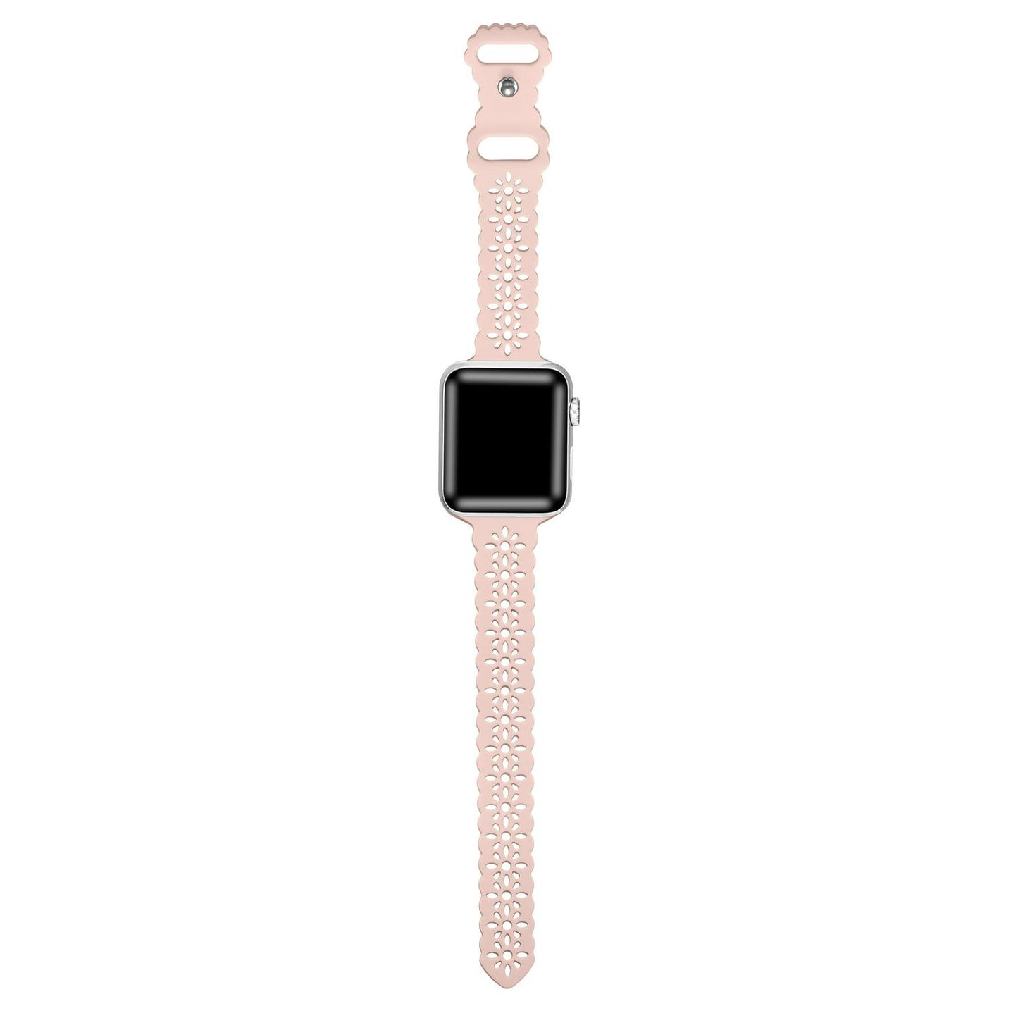 Apple Watch Bands For Women Silicone Lace Pink Band 38mm 40mm 41mm