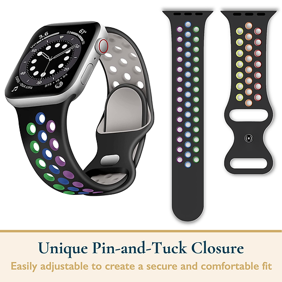 Sport Black/Rainbow Band